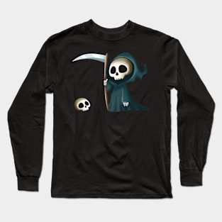 Cute Kawaii Grim Reaper Long Sleeve T-Shirt